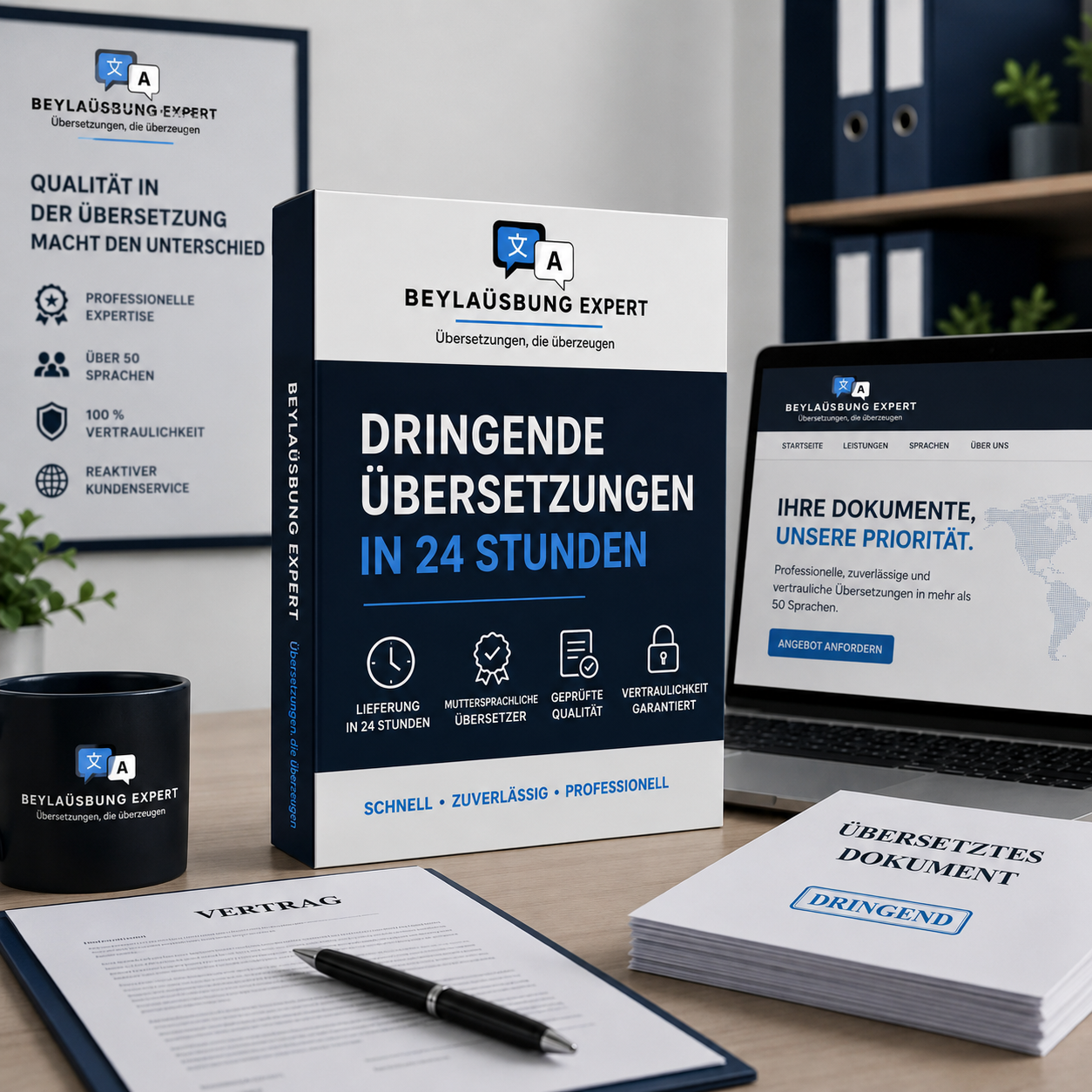 Beeidigte Eilübersetzung innerhalb von 24 Stunden