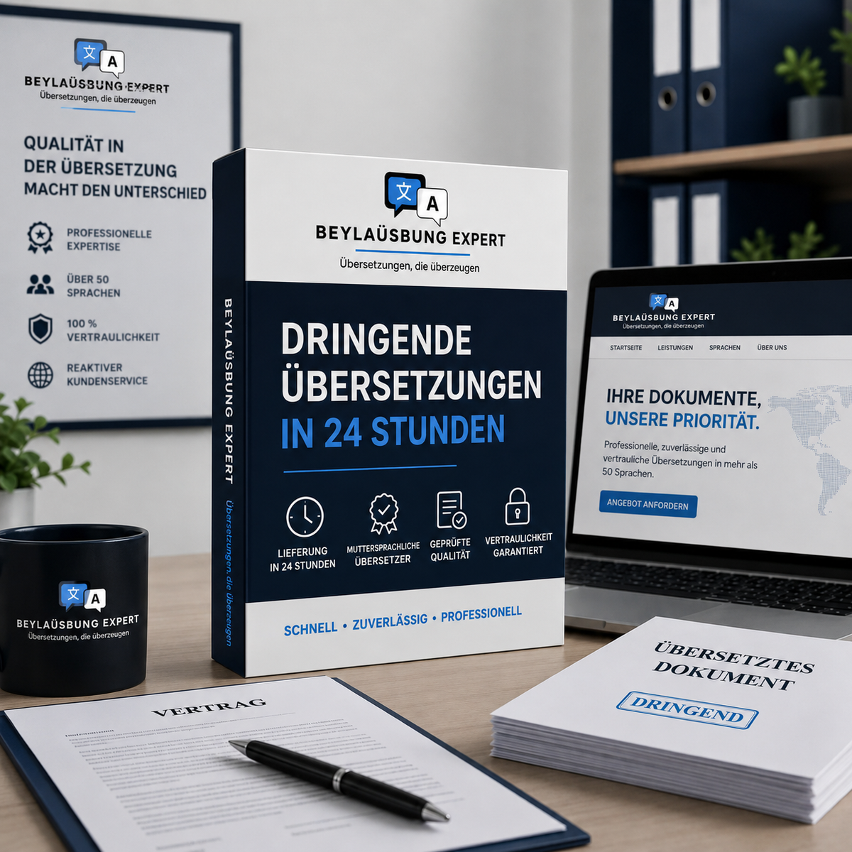 Beeidigte Eilübersetzung innerhalb von 24 Stunden